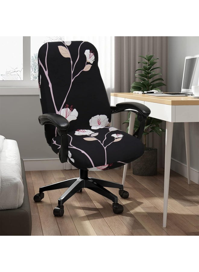 Waterproof Office Chair Cover, Computer Office Chair Covers Water-Repellent Universal Boss Chair Covers Modern Simplism Style High Back Chair Slipcover (Z-Elegant, Large) - Image 2